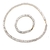 Conjunto Colar + Pulseira Riviera Baguete 7mm na internet