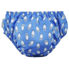 Imagem do Fralda de Banho & Piscina reutilizável Milk Azul
