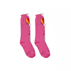 MEIA BALÃO COLORIDO PINK - Sorrir e Colorir | Roupas Coloridas e Divertidas