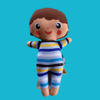 Boneco cacheado - comprar online