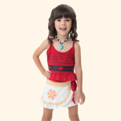 Pijama fantasia -Moana + Colar+ Faixa cintura - comprar online