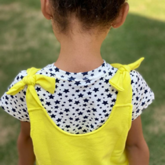 Jardineira lacinho Helena - comprar online