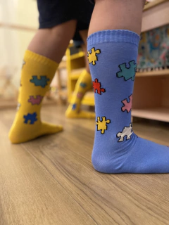 MEIA QUEBRA CABEÇA ( Consientizacao autismo) - comprar online