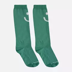 Meia felicidade verde - Sorrir e Colorir | Roupas Coloridas e Divertidas