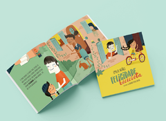 LIVRO- FELICIDADE BICICLETA - Sorrir e Colorir | Roupas Coloridas e Divertidas
