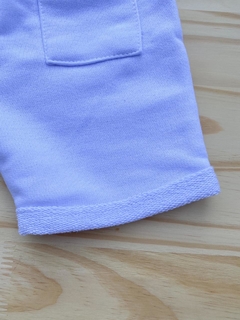 Bermuda moletom branca - Sorrir e Colorir | Roupas Coloridas e Divertidas