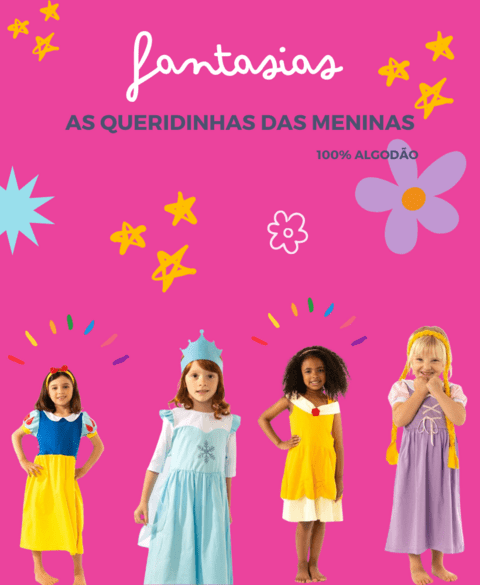 Imagem do banner rotativo Sorrir e Colorir | Roupas Coloridas e Divertidas