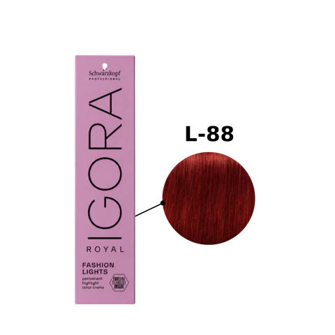 Coloração Schwarzkopf Igora Royal Fashion Lights 60g - Cor L-88 Roxo Intenso