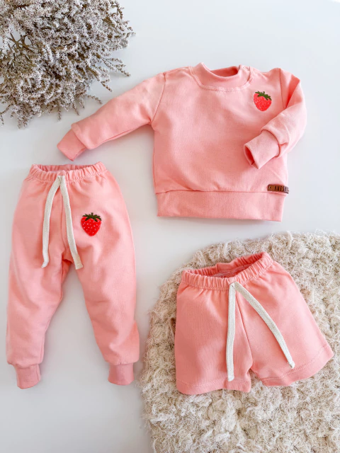 Conjunto frutilla 3 piezas - comprar online