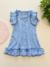 Vestido de lino azul
