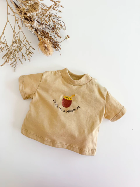 Remera Matecito beige - comprar online