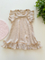 Vestido de lino beige