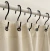 Set de ganchos para cortinas de baño