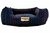 Cama Quadrada para Cachorro ou Gato Luppet Luxo Preto com Bolinhas coloridas Tam