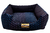 Cama Quadrada para Cachorro ou Gato Luppet Luxo Preto com Bolinhas coloridas Tam