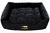 Cama Retangular para Cachorro ou Gato Luppet Luxo Preto Bolinhas Tamanho:G (LP90