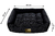 Cama Retangular para Cachorro ou Gato Luppet Luxo Preto Bolinhas Tamanho:G (LP90 - comprar online