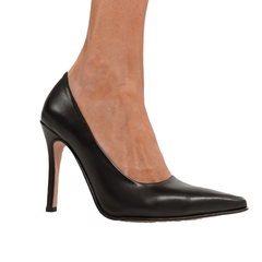 Stiletto de Cuero Con Taco Fino - SC STORE CALZADOS