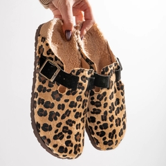Zueco de Gamuza con Pelo Interior - tienda online