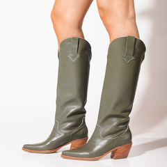 Bota Cuero Caña Alta - SC STORE CALZADOS