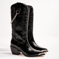 Bota Texana de Cuero Caña Alta Detalle de Cadena en internet