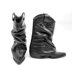 Bota Texana Corta de Cuero con Cinto Desmontable - tienda online