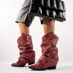 Bota Cuero Caña Media - comprar online