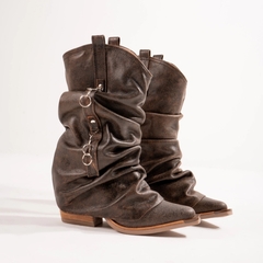 Bota Cuero Caña Media - tienda online