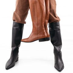 Bota Cuero Tipo Montar Caña Alta - SC STORE CALZADOS