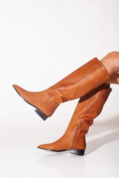 Bota Cuero Tipo Montar Caña Alta