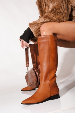 Bota Cuero Tipo Montar Caña Alta en internet