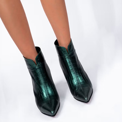 BOTA / BOTINETA CUERO TACO FINO - comprar online