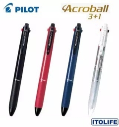 Pilot Caneta Multifuncional Acroball 3+1 0,7mm - 4 Opções