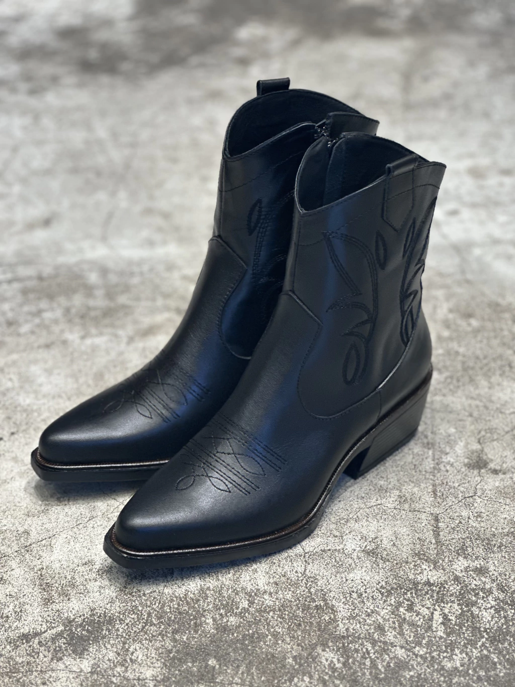 Bota Texana Baja Bordada