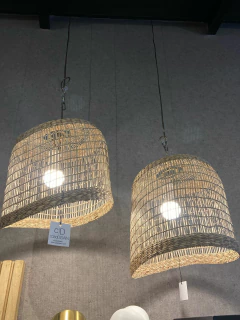 Pantalla colgante Rattan Muoy 30X30 - comprar online