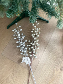 Vara Perlas Plateadas 45 cm (Plástico) en internet