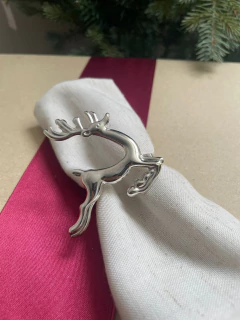 Servilletero ciervo x6 plateados - comprar online