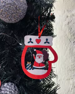 MANOPLA MADERA CON PAPA NOEL - comprar online