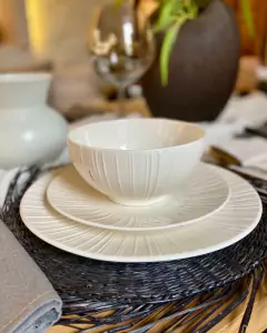 Plato cerámica blanco 27 cm