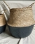 Canastos Seagrass con gris 45cm - comprar online