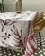 Mantel antimanchas tela importada beige/bordo 2.60x1.60m