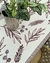 Mantel antimanchas tela importada beige/bordo 2.60x1.60m - comprar online