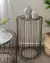 Mesa columna espejada Metal 42x42x69h - comprar online