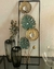 Friso decorativo dorado y verde de metal 67x35