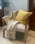 Almohadón stone amarillo c/solapa 50x50 - comprar online