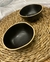Bowl Monastir negro c/borde natural 11cm