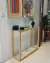 Consola Brooks madera y vidrio 100 X 32 X 87 cm