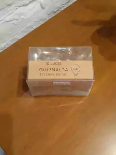 Guirnalda 10 luces esferas de metal en internet