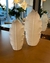 Florero hoja blanco 15X30 ceramica en internet