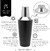 Coqueteleira Aço Inox Duplo Ônix 750mL Profissional - Mimo Style - loja online